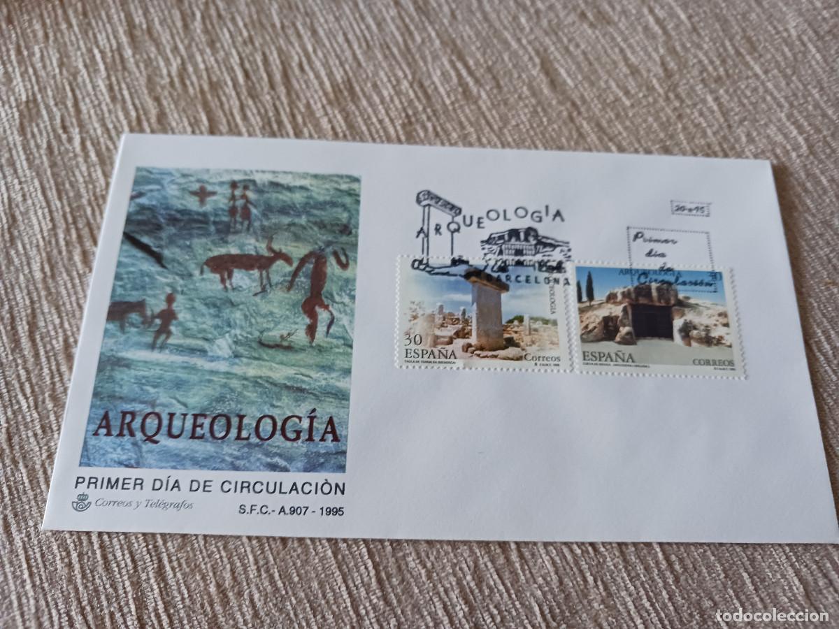 Sellos: sobre primer dia de emision, ARQUEOLOGIA 1995