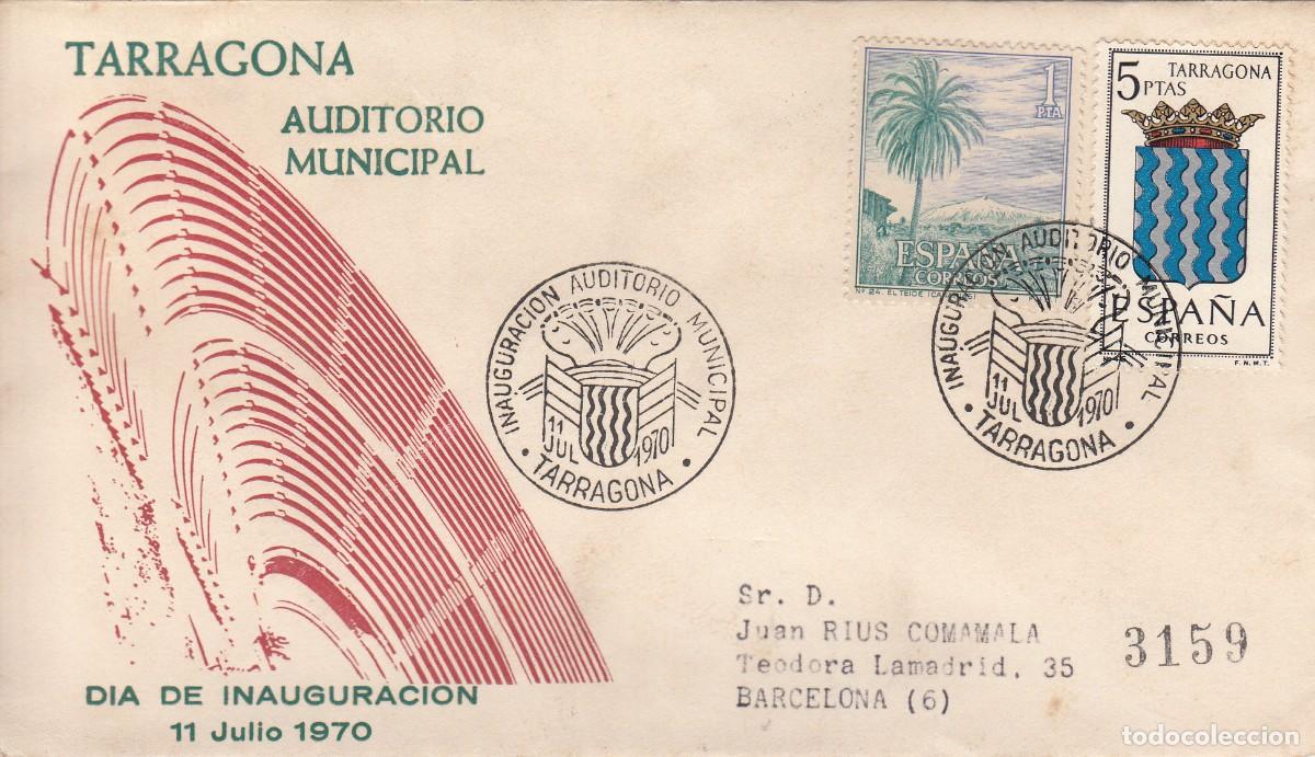 Sellos: MATASELLOS TARRAGONA - INAUGURACI&Oacute;N AUDITORIO NACIONAL - 1970