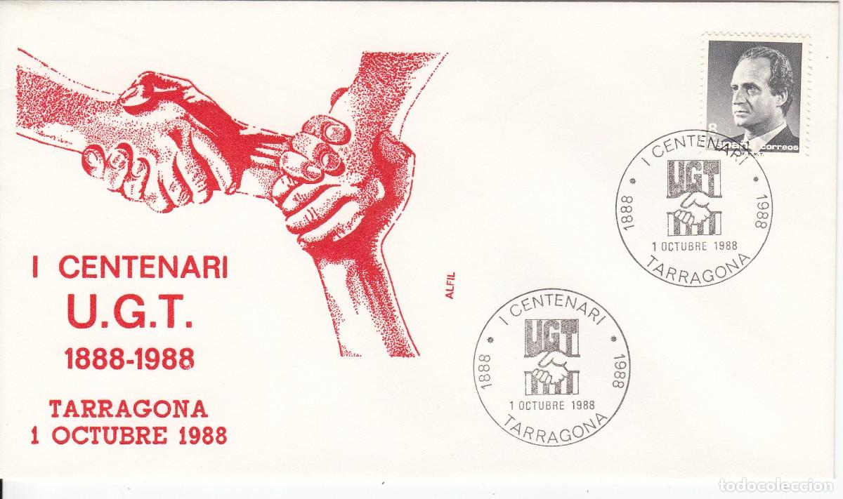 Sellos: MATASELLOS I CENTENARI UGT - TARRAGONA - 1988