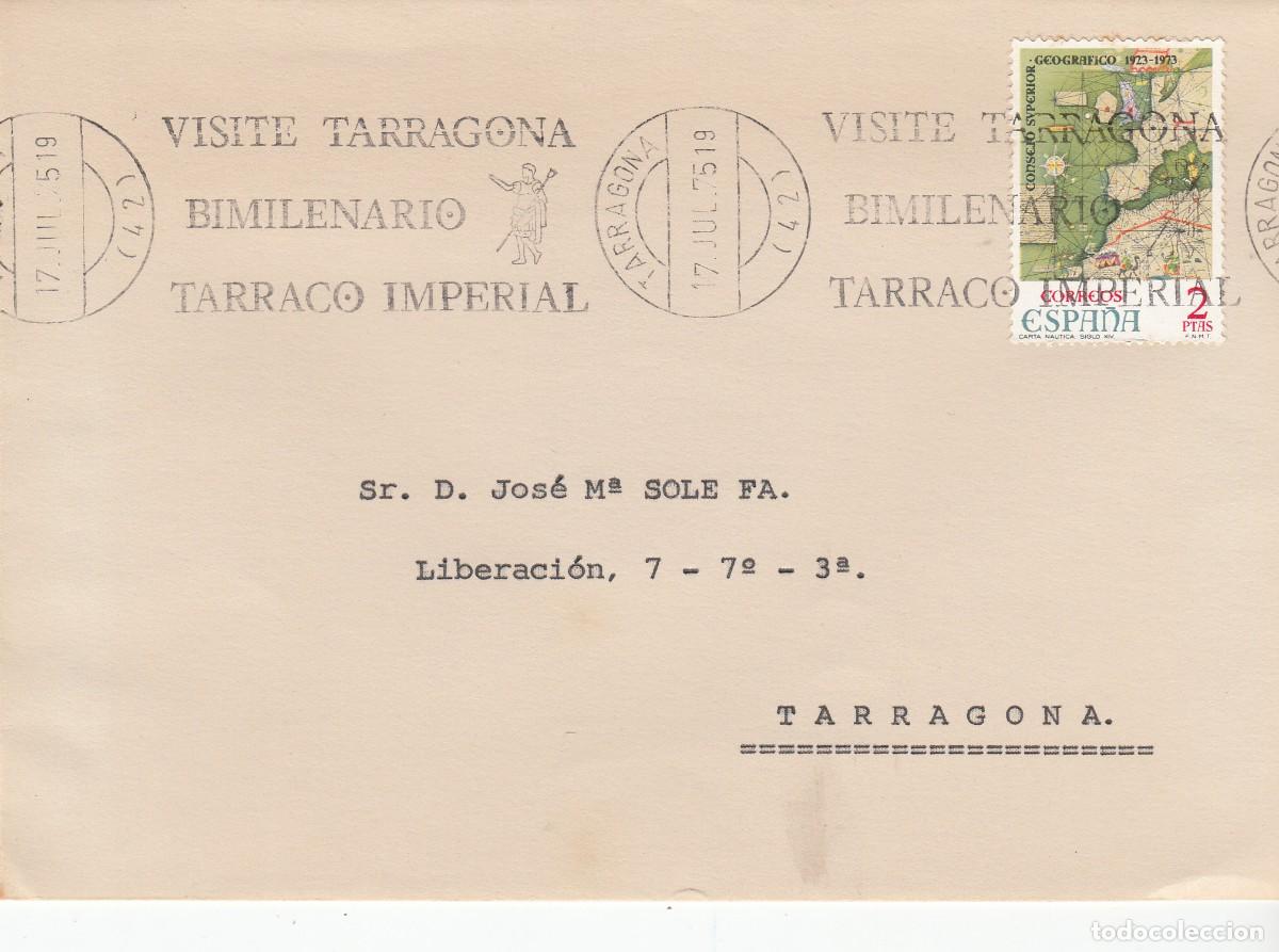 Sellos: MATASELLOS DE RODILLO TARRAGONA - VISITE TARRAGONA BIMILENARIO TARRACO IMPERIAL - 1975