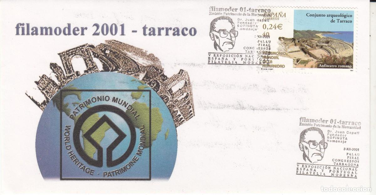 Sellos: MATASELLOS TARRAGONA - FILAMODER 2001 TARRACO - DR. JUAN CAPELL