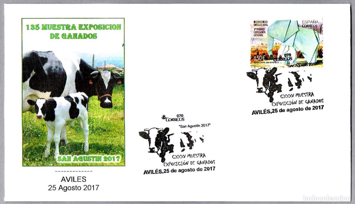 Sellos: Matasellos 135 MUESTRA EXPOSICION DE GANADOS. Aviles, Asturias, 2017