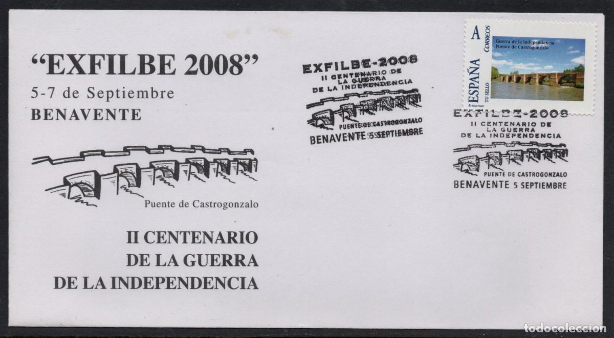 Sellos: SOBRE &rdquo;EXFILBE 2008&rdquo; BENABENTE - II CENT DE LA GUERRA DE LA INDEPENDENCIA