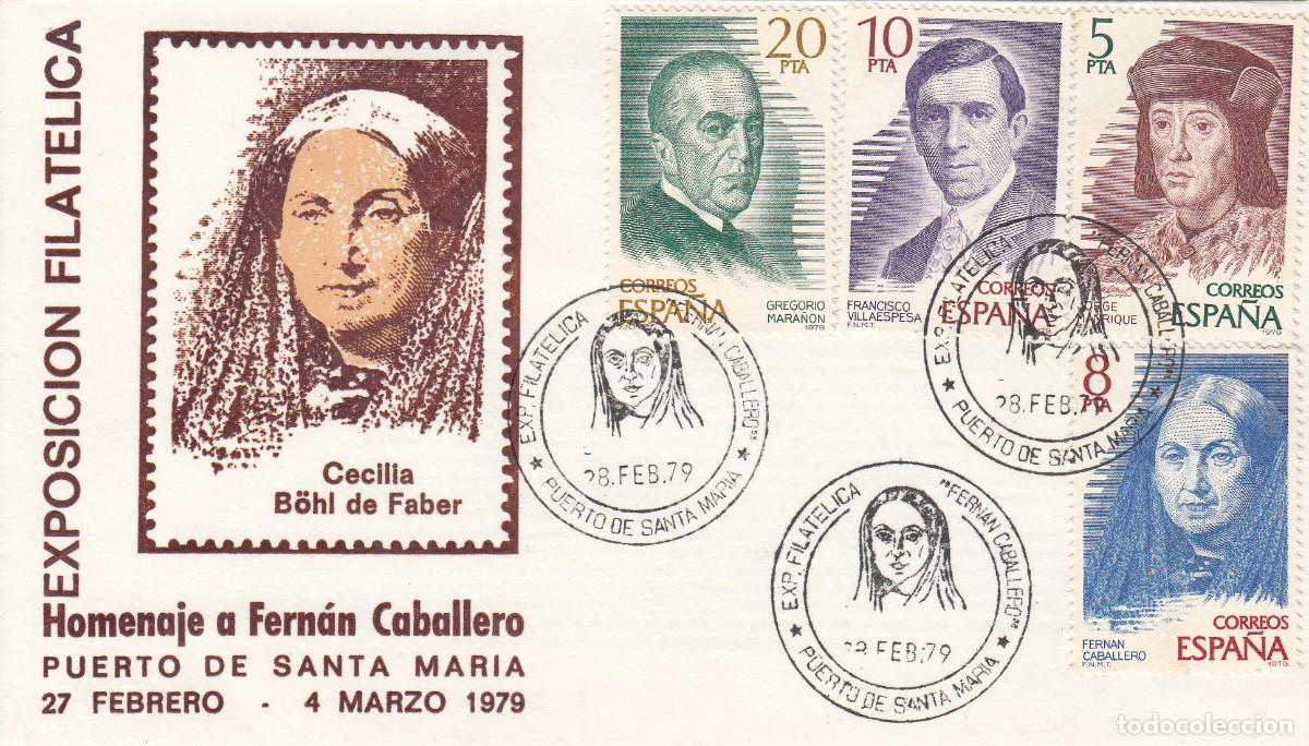 Sellos: MATASELLOS EXP. FILAT&Eacute;LICA FERN&Aacute;N CABALLERO - PUERTO DE SANTA MAR&Iacute;A - 1979