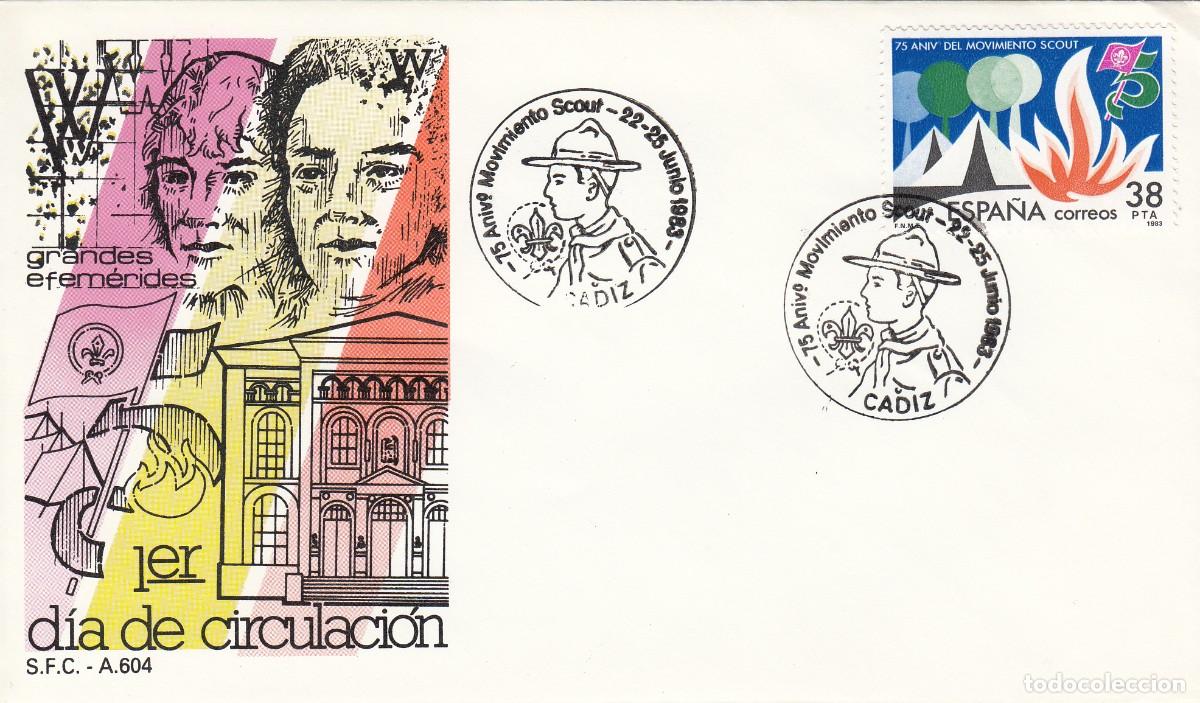 Sellos: MATASELLOS 75 ANIVERSARIO MOVIMIEMTO SCOUT - 1983