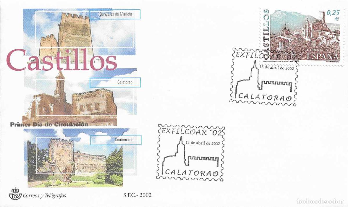 Sellos: EXFILCOAR 02 EXPOSICION FILATELICA, CALATORAO (ZARAGOZA) 2002. MATASELLOS SOBRE SERVICIO FILATELICO