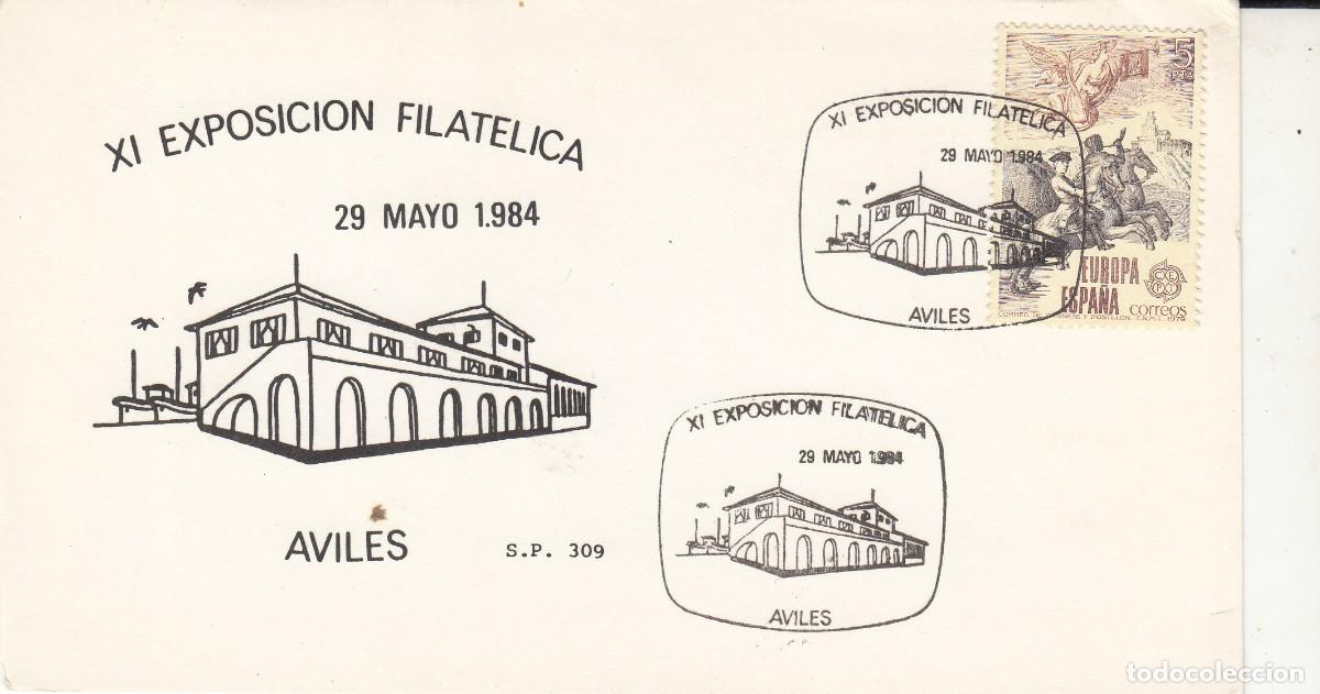Sellos: ASTURIAS MATASELLOS EXPOSICI&Oacute;N FILAT&Eacute;LICA - AVILES - 1984
