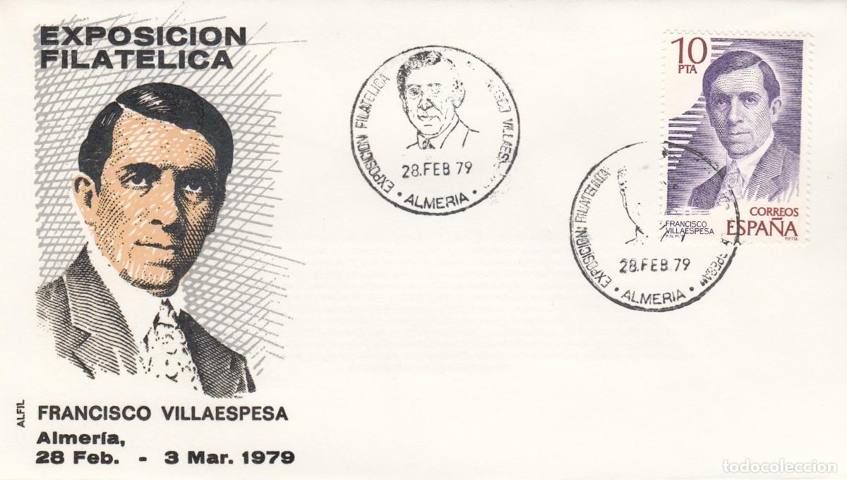 Sellos: MATASELLOS EXPOSICI&Oacute;N FILAT&Eacute;LICA FRANCISCO VILLAESPESA - ALMER&Iacute;A - 1979