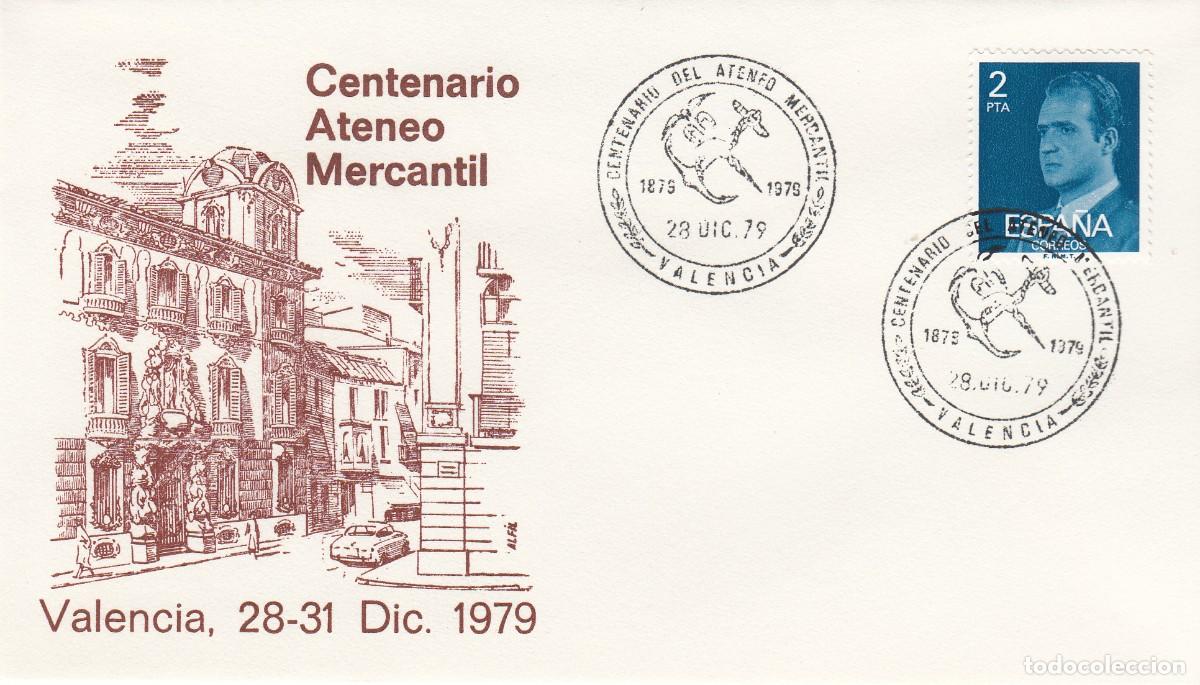 Sellos: MATASELLOS CENTENARIO ATENEO MERCANTIL - VALENCIA - 1979