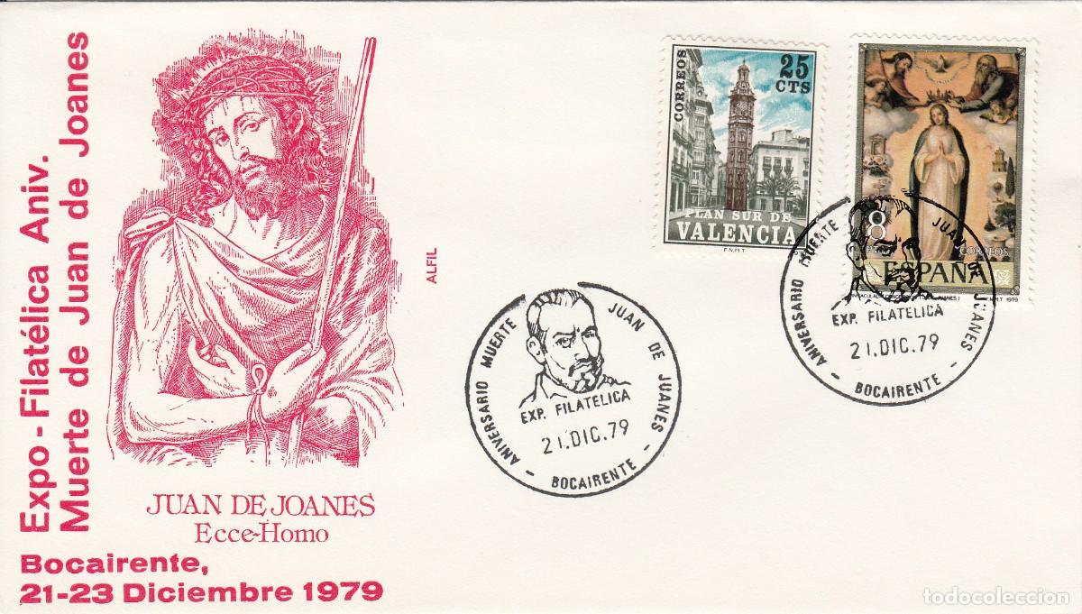 Sellos: MATASELLOS EXPO. FILAT. ANIV. MUERTE DE JUAN DE JOANES - BOCAIRENTE - 1979
