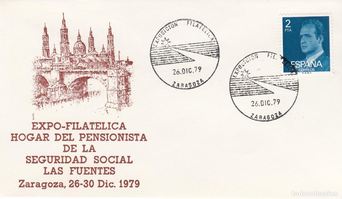 Sellos: MATASELLOS EXPO. FILAT. HOGAR DEL PENSIONISTA - ZARAGOZA - 1979