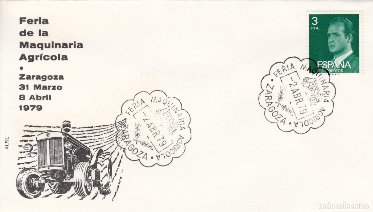 Sellos: MATASELLOS FERIA MAQUINARIA AGR&Iacute;COLA - ZARAGOZA - 1979