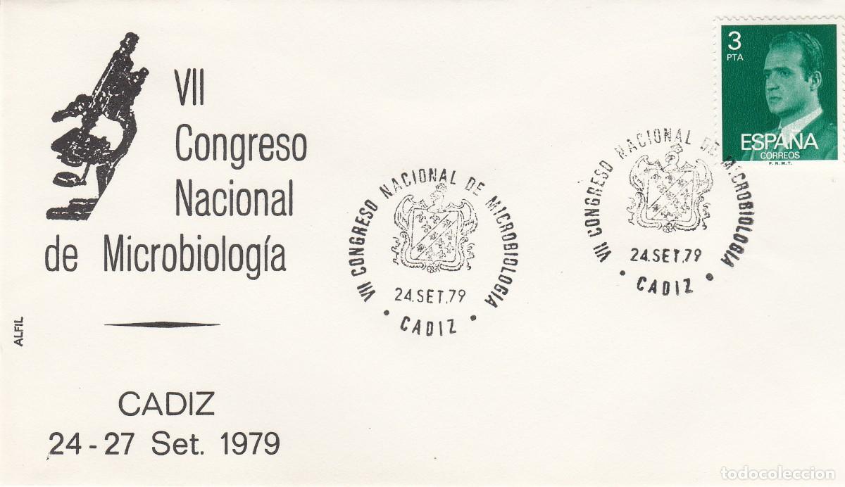 Sellos: MATASELLOS CONGRESO NACIONAL DE MICROBIOLOG&Iacute;A - C&Aacute;DIZ - 1979