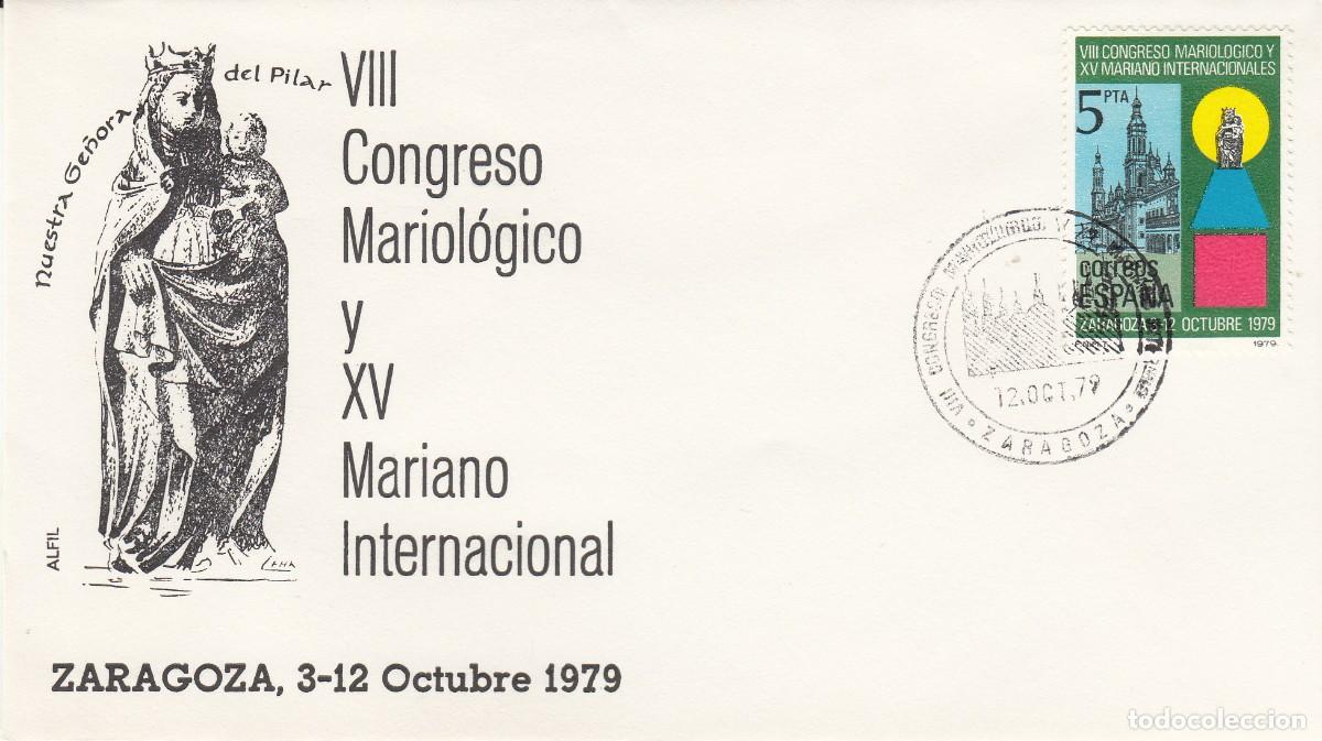 Sellos: MATASELLOS CONGRESO MARIOL&Oacute;GICO Y MARIANO - ZARAGOZA - 1979