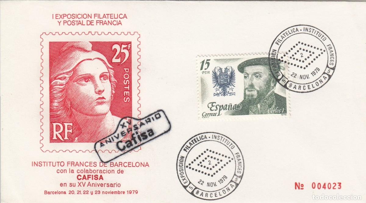 Sellos: MATASELLOS EXP. FILAT&Eacute;LICA INSTITUTO FRANC&Eacute;S - BARCELONA - 1979