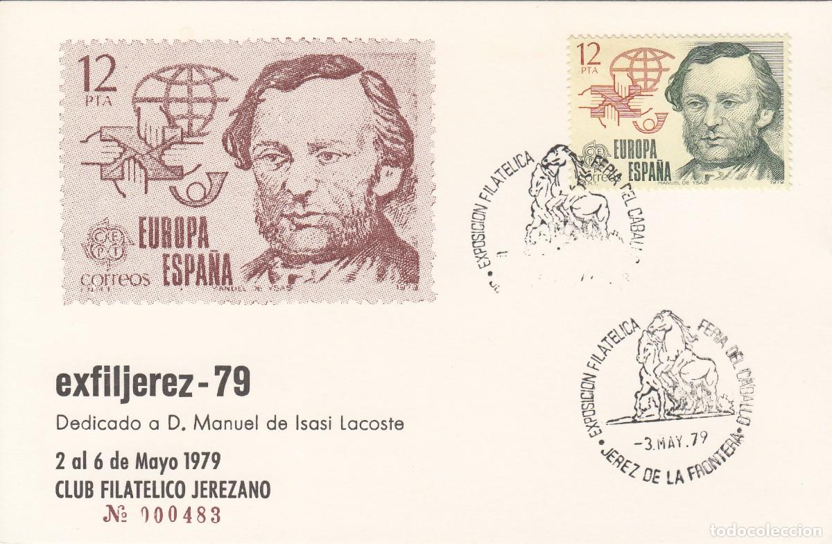 Sellos: MATASELLOS EXPOS. FILAT&Eacute;LICA FERIA DEL CABALLO - JEREZ DE LA FRONTERA - 1979