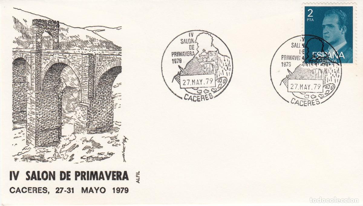 Sellos: MATASELLOS SAL&Oacute;N DE PRIMAVERA - C&Aacute;CERES - 1979