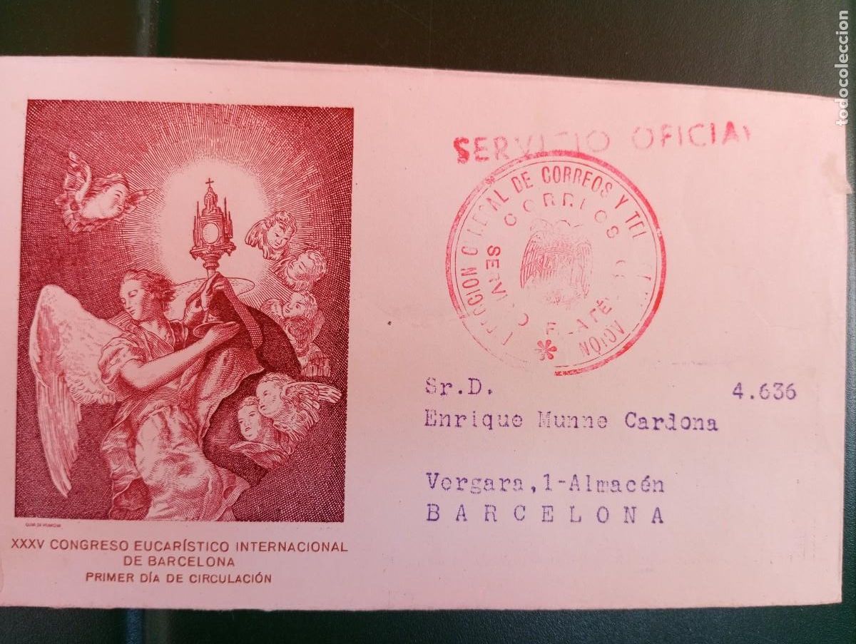 Sellos: ESPA&Ntilde;A SERVICIO OFICIAL, XXXV CONGRESO EUCARISTICO