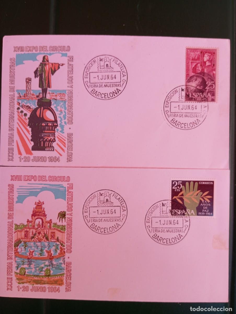 Sellos: ESPA&Ntilde;A 1964, FERIA DE MUESTRAS DE BARCELONA