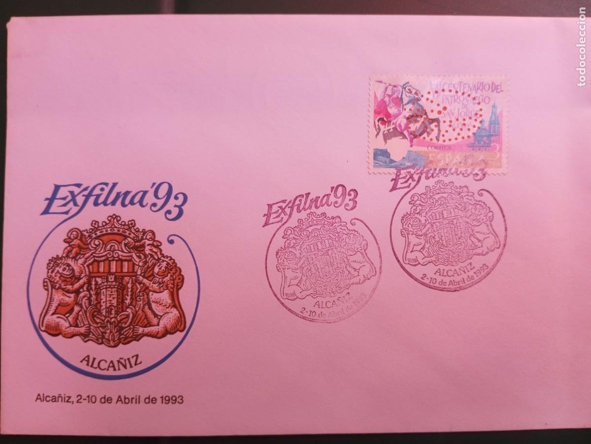 Sellos: ESPA&Ntilde;A, 1993, EXFILNA 93, ALCA&Ntilde;IZ
