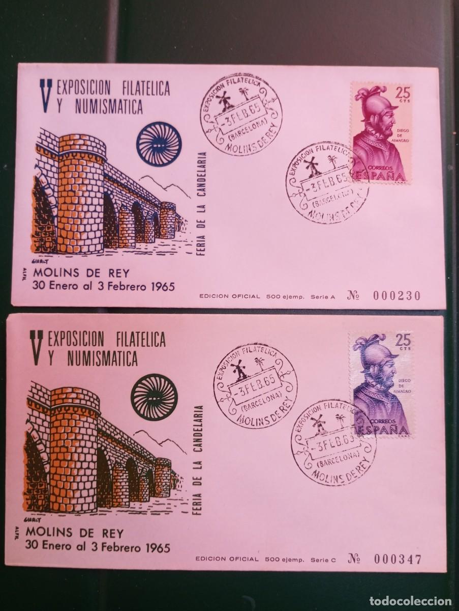 Sellos: ESPA&Ntilde;A, 1965, V EXPOSICI&Oacute;N FILAT&Eacute;LICA Y NUMISM&Aacute;TICA DE MOLINS DE REY