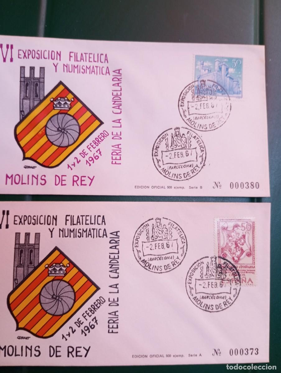 Sellos: ESPA&Ntilde;A, 1967, VI EXPOSICI&Oacute;N FILAT&Eacute;LICA Y NUMISM&Aacute;TICA DE MOLINS DE REY