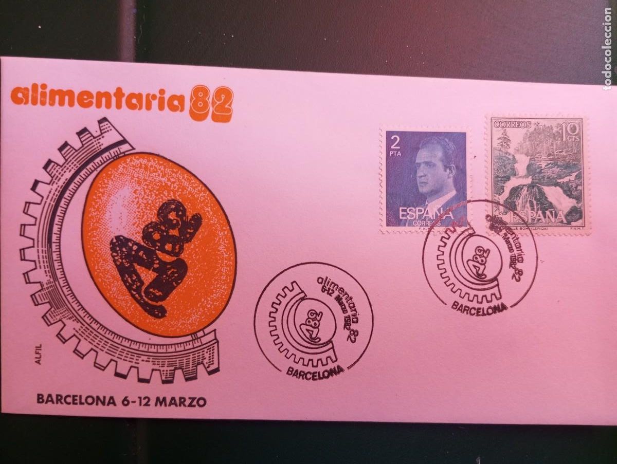 Sellos: ESPA&Ntilde;A 82, FERIA DE BARCELONA, ALIMENTARIA