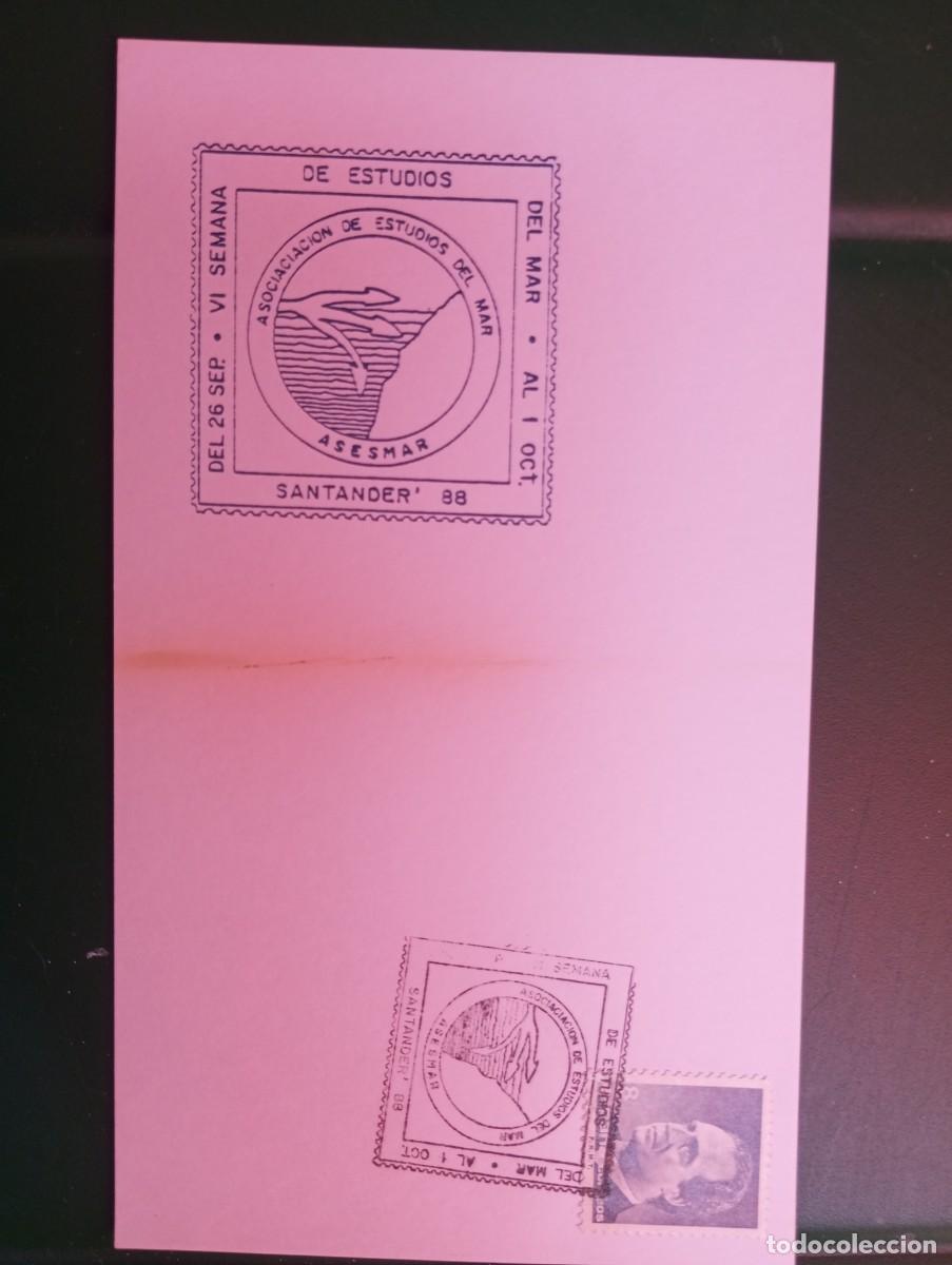 Sellos: ESPA&Ntilde;A 88, VI SEMANA DE ESTUDIOS DEL MAR, SANTANDER