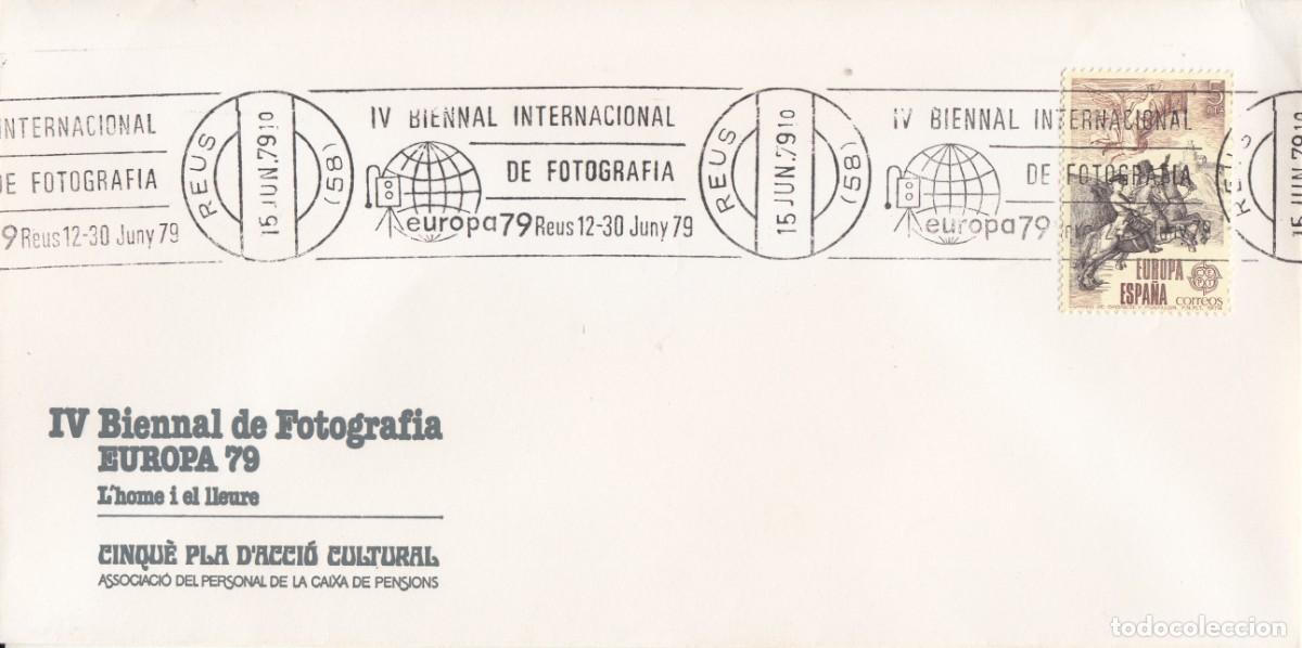 Sellos: MATASELLOS DE RODILLO BIENNAL DE FOTOGRAF&Iacute;A EUROPA 79 - REUS - 1979