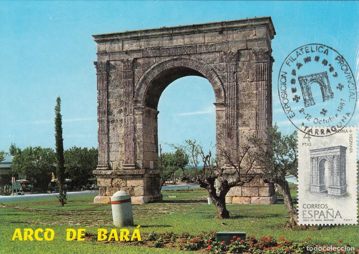 Sellos: MATASELLOS DE EXPOSICI&Oacute;N FILAT&Eacute;LICA DE TARRAGONA - 1987 EN M&Aacute;XIMA ARC DE BER&Agrave;