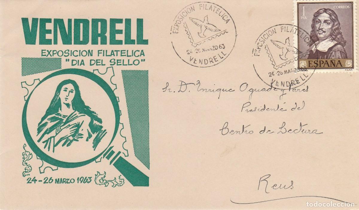 Sellos: MATASELLOS - EL VENDRELL - EXPOSICI&Oacute;N FILAT&Eacute;LICA 1963