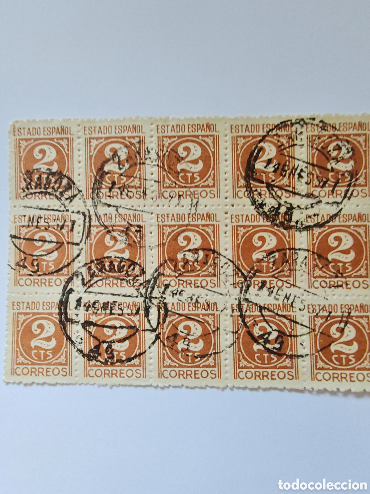 Sellos: lote 15 sellos - 2 centimos - estado espa&ntilde;ol - tdk295p