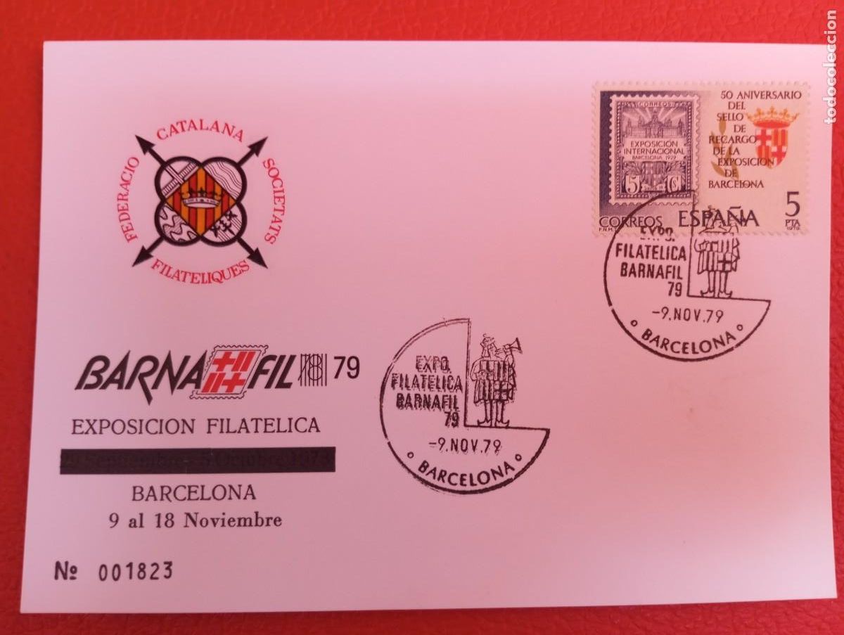 Sellos: ESPA&Ntilde;A, 1979, BARNAFIL, BARCELONA