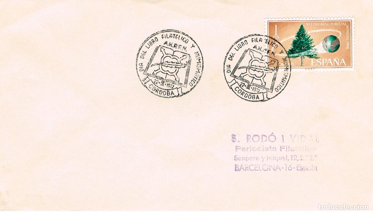 Sellos: A&Ntilde;O 1972, Cordoba, exfilna, Dia del libro filatelico
