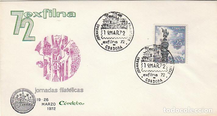Sellos: A&Ntilde;O 1972, Cordoba, exfilna, SOBRE OFICIAL