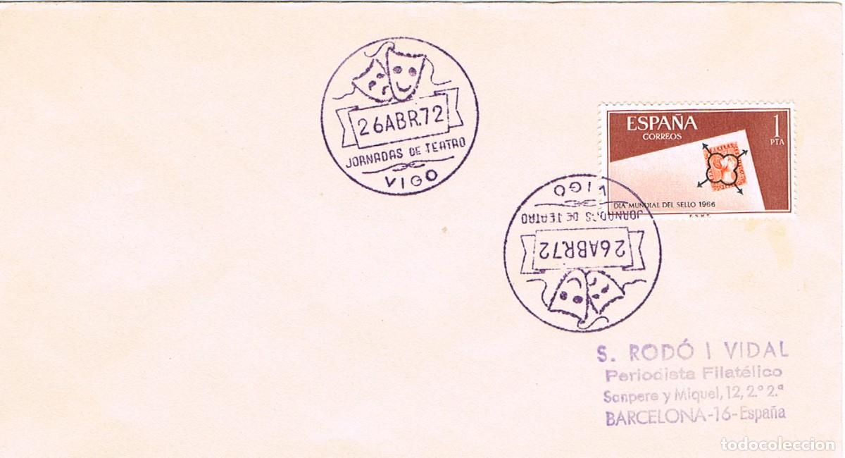 Sellos: 1972 VIGO (PONTEVEDRA), JORNADAS DE TEATRO