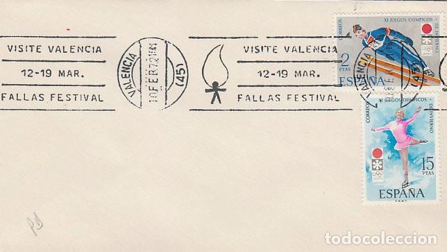 Sellos: A&Ntilde;O 1972, VALENCIA, VISITE VALENCIA, FESTIVAL DE FALLAS, RODILLO