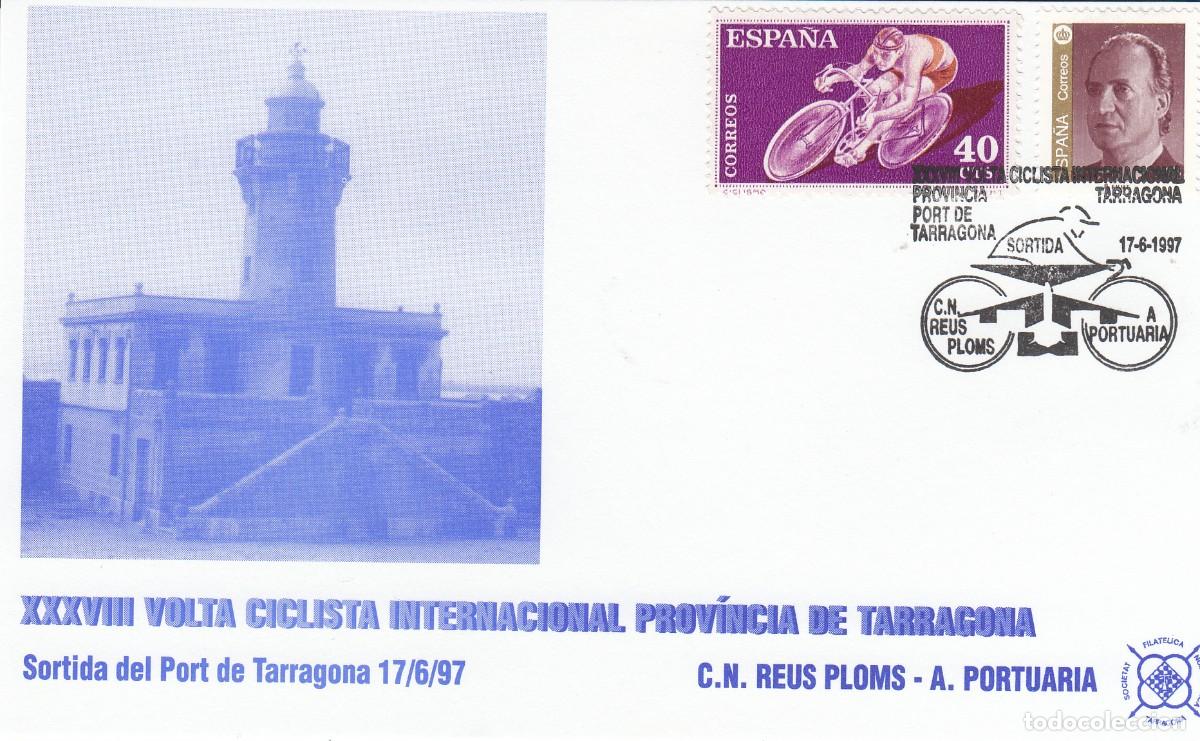 Sellos: MATASELLOS TARRAGONA VOLTA CICLISTA TARRAGONA CN REUS PLOMS- A. PORTUARIA - 1997