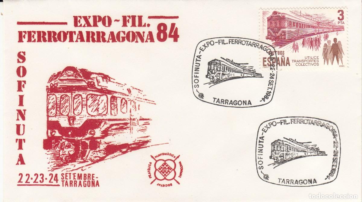 Sellos: MATASELLOS TARRAGONA EXPO FIL. FERROTARRAGONA 84 - 1984