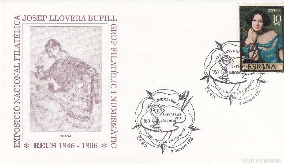 Sellos: MATASELLOS REUS - 150 ANIVERSARI JOSEP LLOVERA - 1996