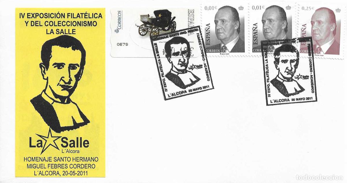 Selos: LA SALLE HOMENAJE HERMANO MIGUEL FEBRES CORDERO IV EXPOSICION, L'ALCORA (CASTELLON) 2011 MATASELLOS