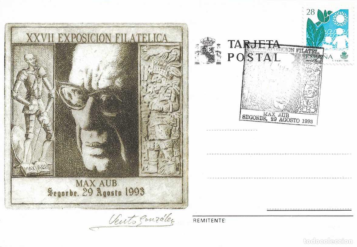 Francobolli: MAX AUB 90 ANIVERSARIO XXVII EXPOSICION FILATELICA, SEGORBE (CASTELLON) 1993. MATASELLOS TARJETA VER