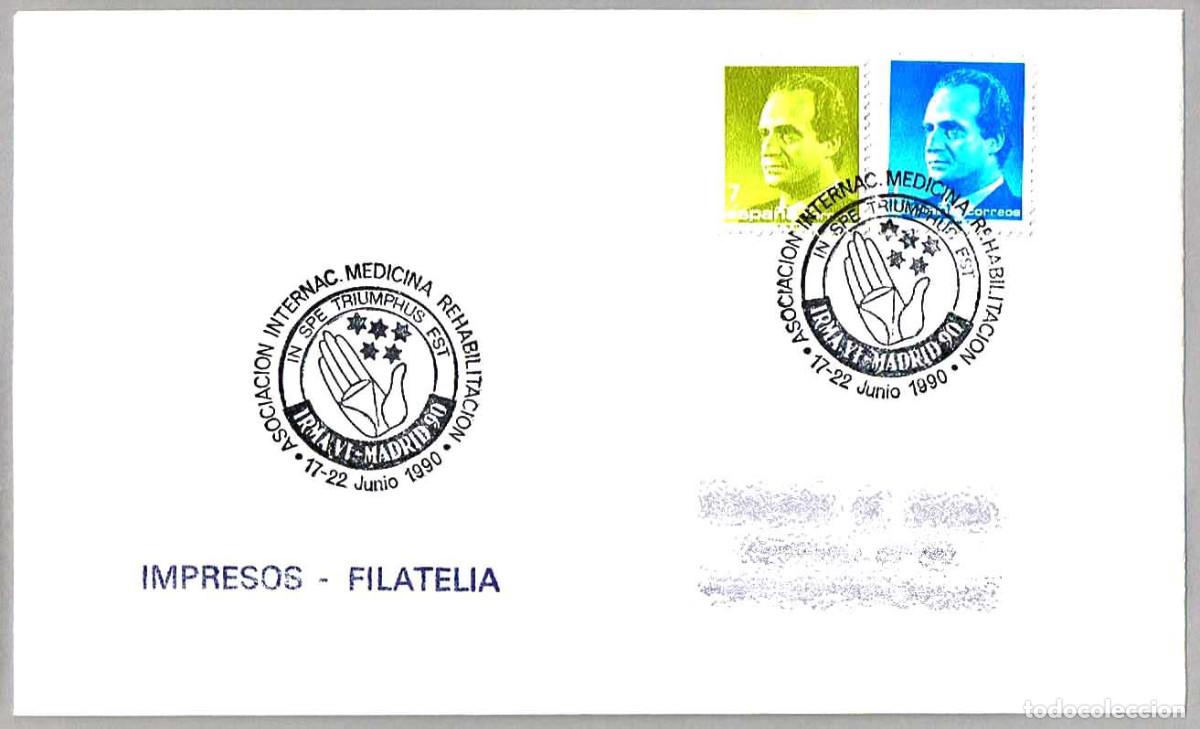 Sellos: Matasellos ASOC. INT. MEDICINA REHABILITACION. Madrid 1990