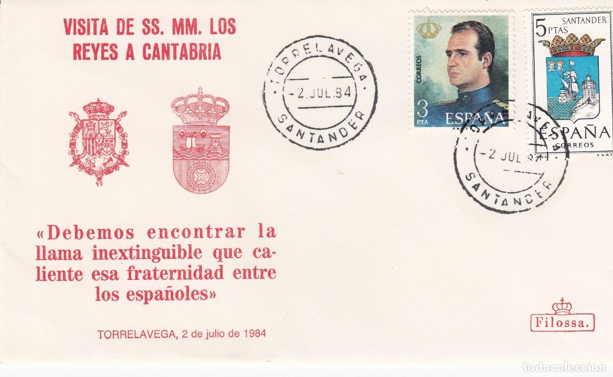 Sellos: MATASELLOS - SS.MM LOS REYES VISITA A CANTABRIA TORRELAVEGA - 02-07-1984