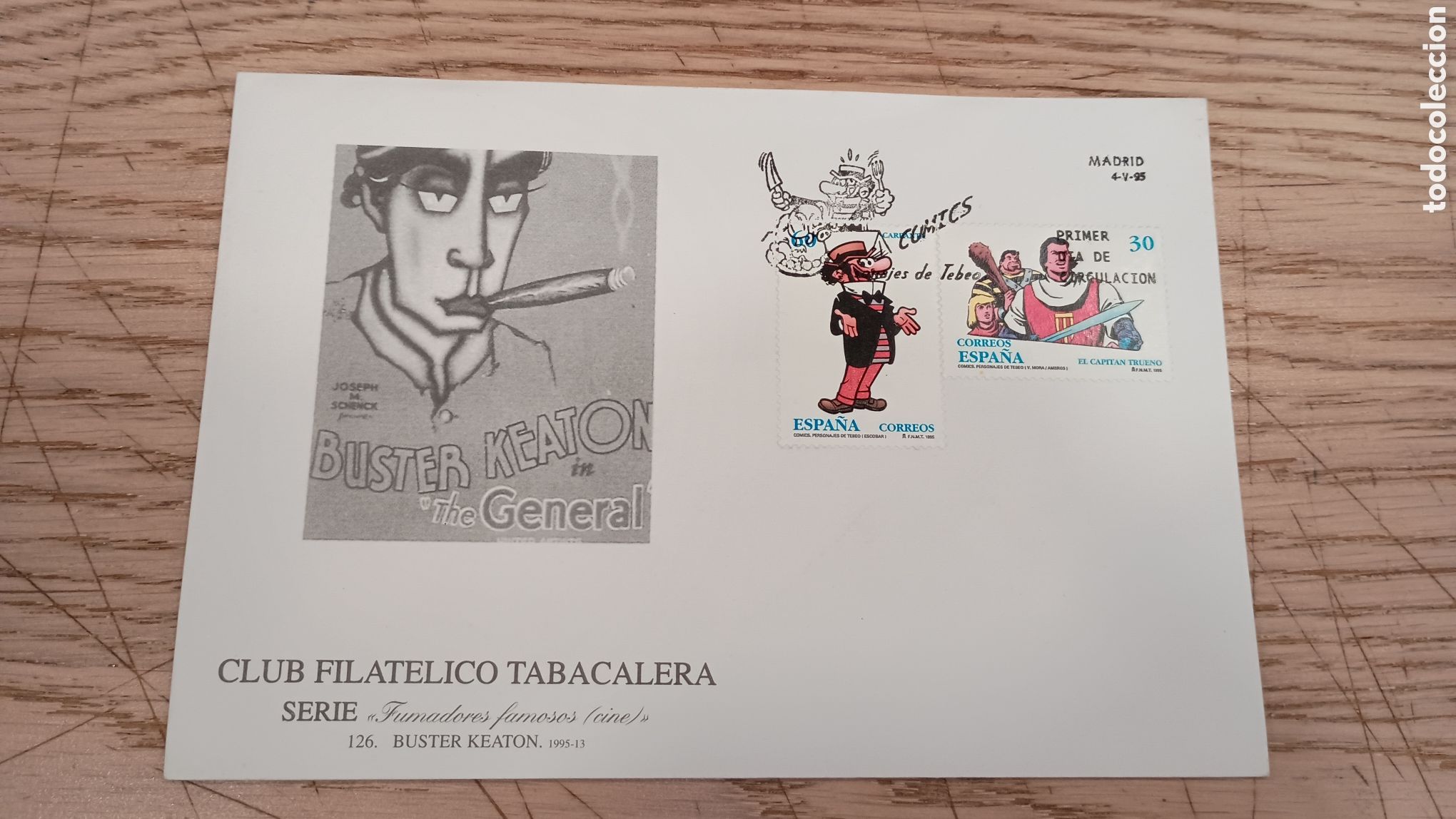 Sellos: ESPA&Ntilde;A 1995 - C&Oacute;MICS PERSONAJES DE TEBEO - CARPANTA / EL CAPIT&Aacute;N TRUENO