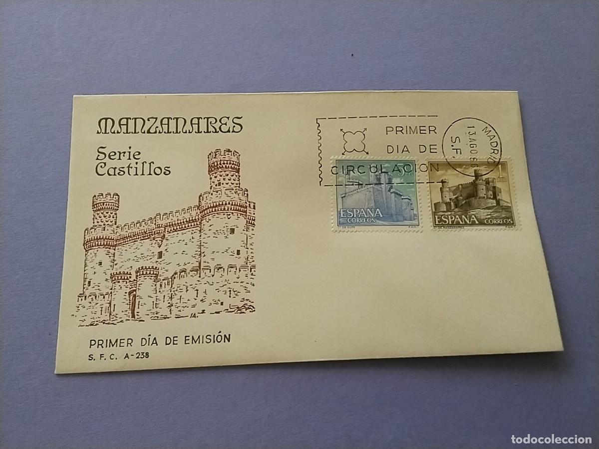 Sellos: Sobres primer dia Espa&ntilde;a Castillos