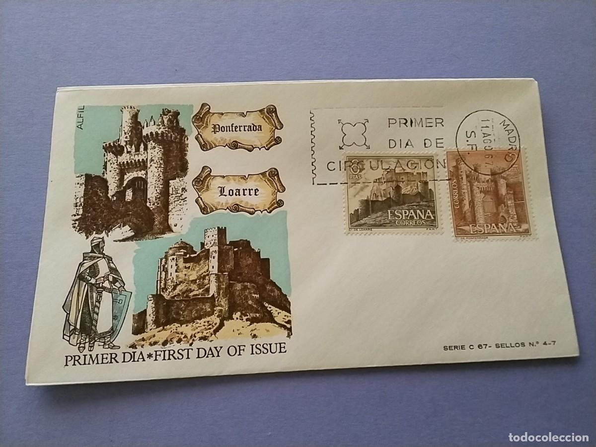 Sellos: Sobres primer dia Espa&ntilde;a Castillos