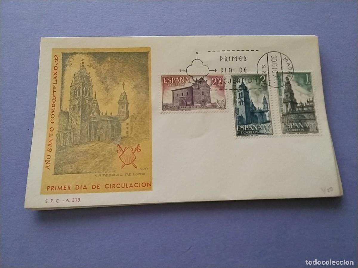 Sellos: Sobres primer dia Espa&ntilde;a A&ntilde;o Santo