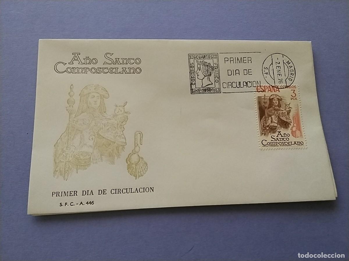 Sellos: Sobres primer dia Espa&ntilde;a A&ntilde;o Santo