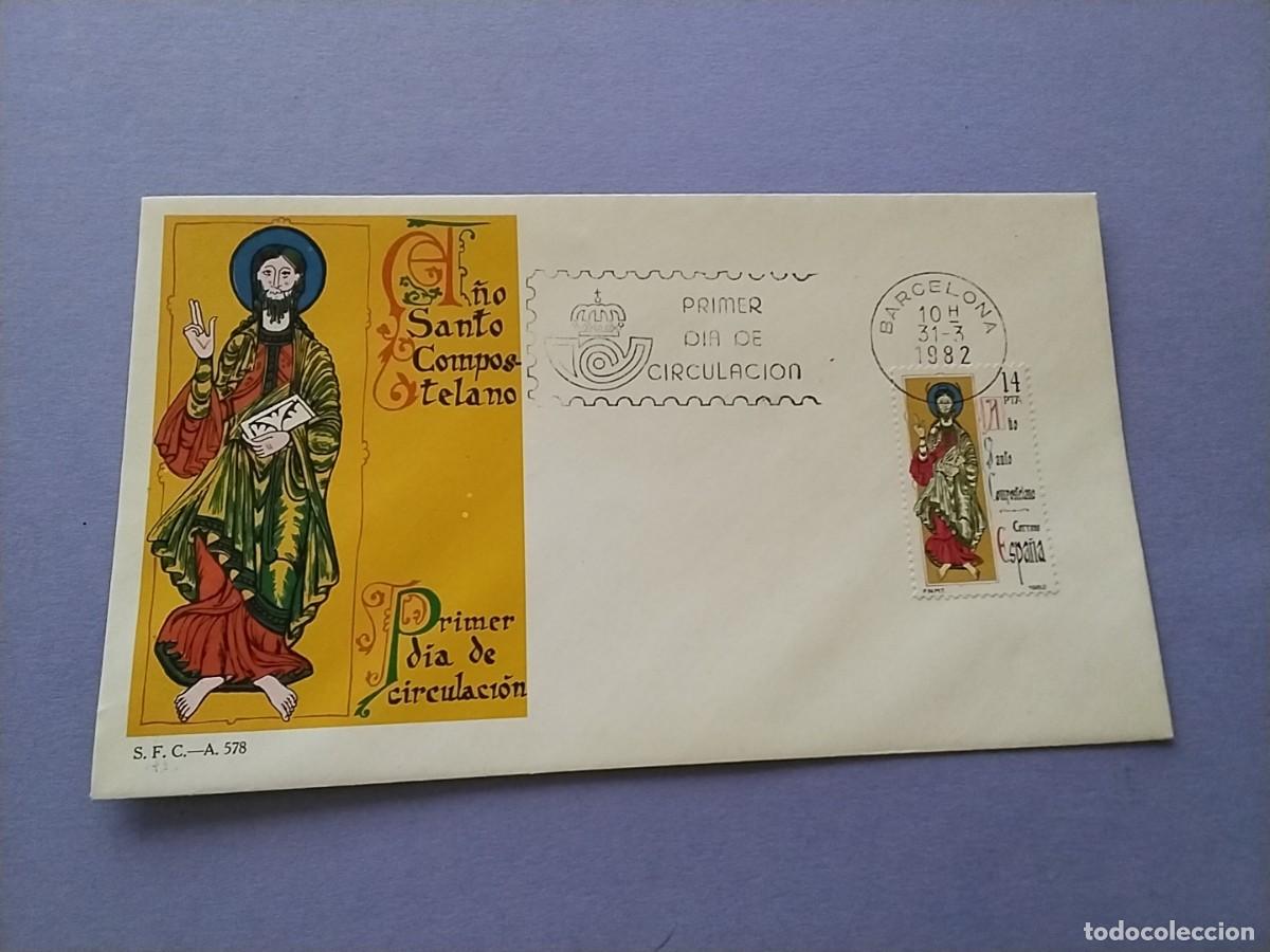 Sellos: Sobres primer dia Espa&ntilde;a A&ntilde;o Santo